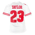 Jonathan Taylor Signed Wisconsin White Football Jersey (JSA)