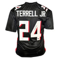 A.J. Terrell Jr Signed Atlanta Black Football Jersey (Beckett)