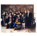 The Mighty Ducks Movie Cast Signed 9 Signature Nickname Inscriptions 16x20 Hockey Photo (Beckett)