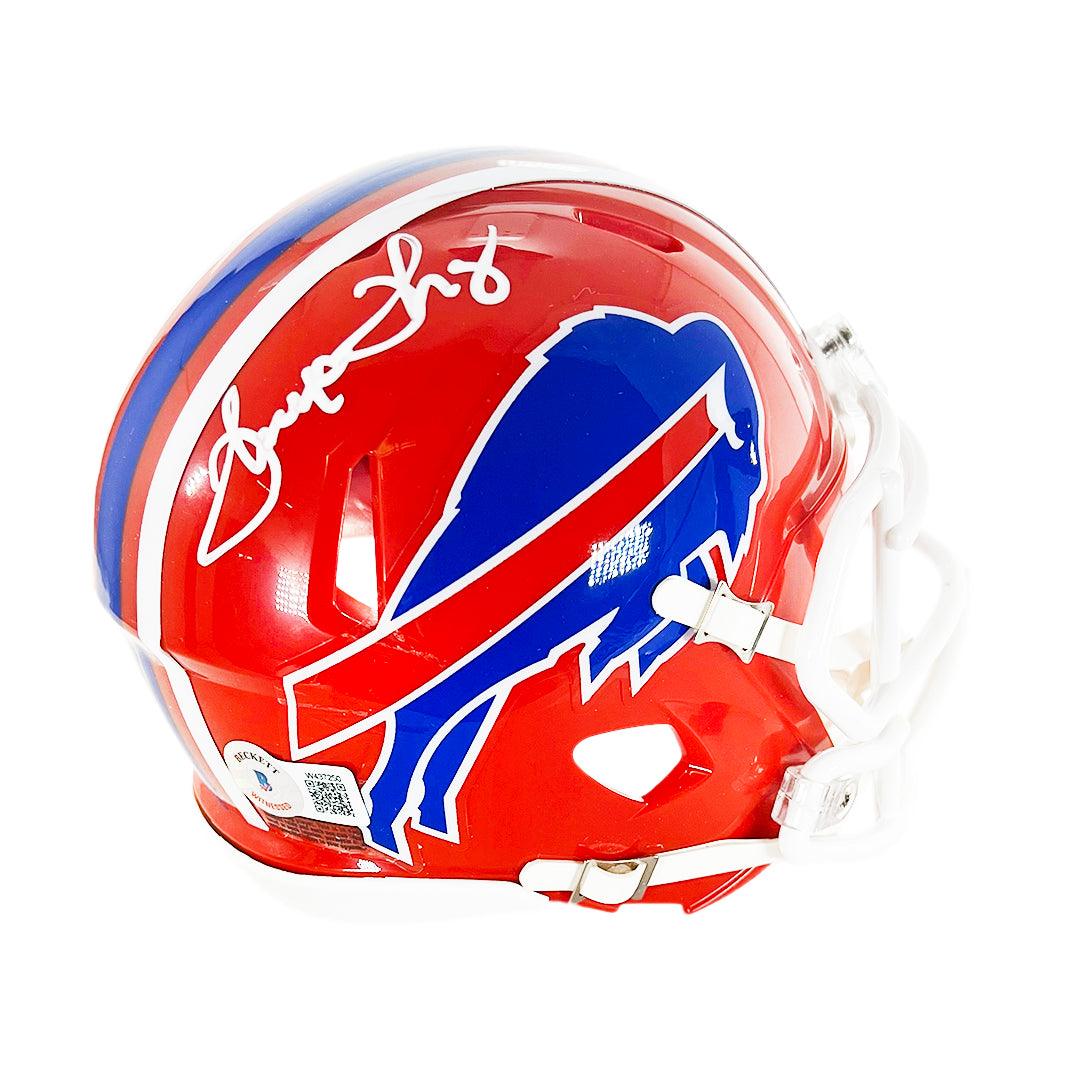 Thurman Thomas Signed Buffalo Bills 87-01 Speed Mini Football Helmet (JSA)