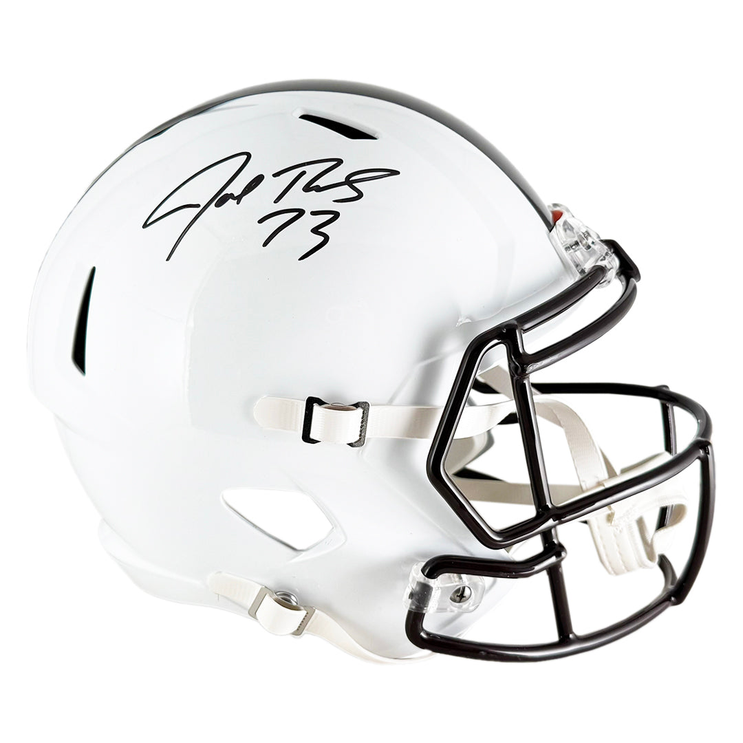 Joe Thomas Signed Cleveland Browns Alt 2023 Speed Full-Size Replica Football Helmet (JSA)