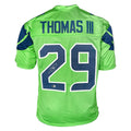 Earl Thomas Signed Seattle Green Football Jersey JSA