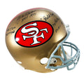 Y.A. Tittle Signed Multi Inscription San Francisco 49ers Throwback Full-Size Replica Football Helmet (JSA)