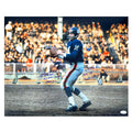 Y.A. Tittle Signed Multi-Inscription New York Pose 7-2 Football 16x20 Photo (JSA)
