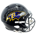 Justin Tucker Signed SB XLVII Champs! Inscription Baltimore Ravens Speed Full-Size Replica Football Helmet (Beckett)