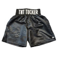 Tony Tucker Signed "TNT" Black Boxing Trunks (JSA)