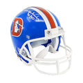 Rick Upchurch Signed Denver Broncos Throwback 75-96 Mini Football Helmet (Beckett)