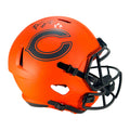 Brian Urlacher Signed HOF 18 Inscription Chicago Bears Rave Full-Size Replica Football Helmet Black ink (Beckett)