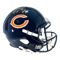Brian Urlacher Signed Chicago Bears Speed Full-Size Replica Football Helmet Orange Ink (Beckett)