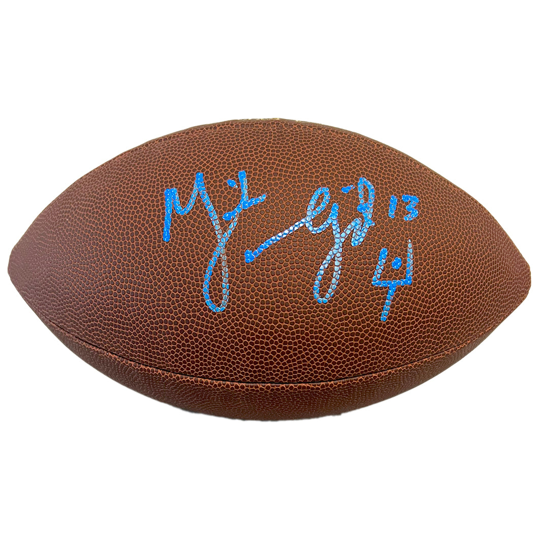 Mike Vanderjagt Signed Wilson Official NFL Replica Football (JSA)