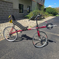 Volae Used Club Dual 650c Red Large Recumbent Bike