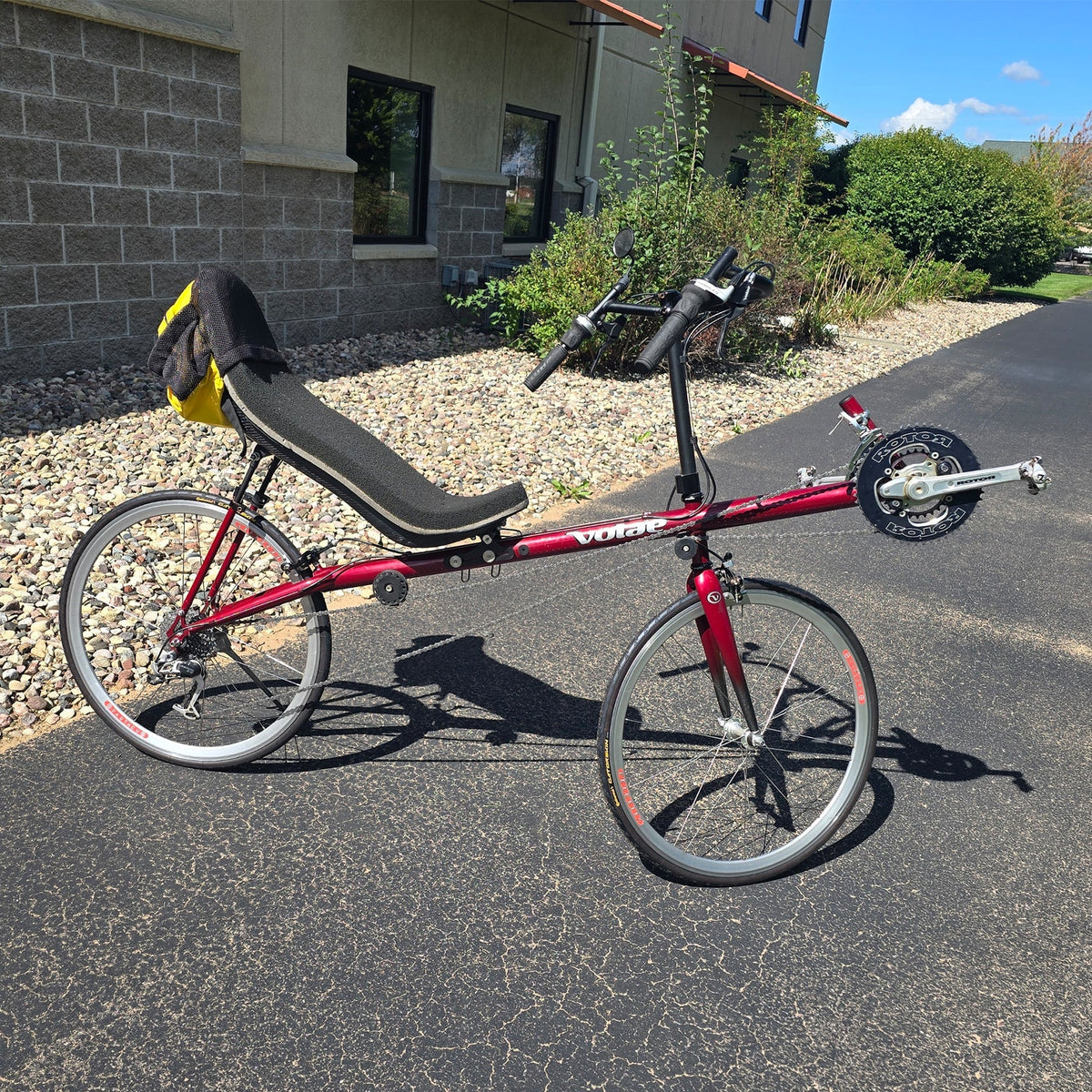 Volae Used Club Dual 650c Red Large Recumbent Bike