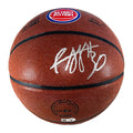 Rasheed Wallace Signed Detroit Pistons NBA Team Logo Basketball (Beckett)