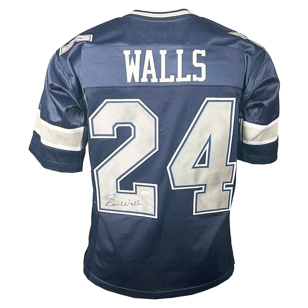 Everson Walls Signed Dallas Navy Grey Numbers Football Jersey (JSA)