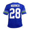 Curt Warner Signed Seattle Football Blue Jersey (JSA)