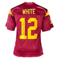Charles White Signed 79 Heisman Inscription USC Red College Football Jersey (JSA)