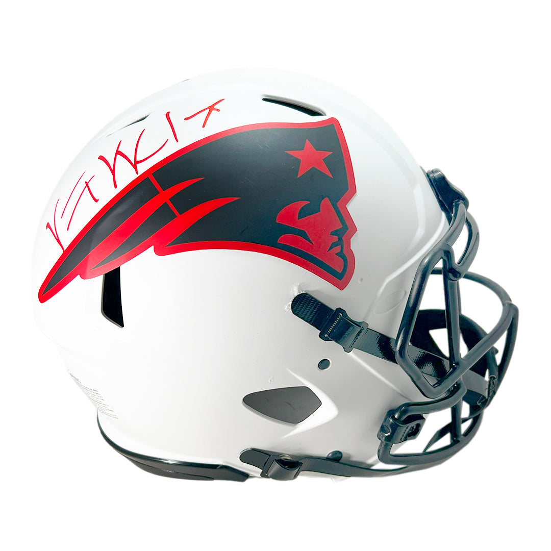 Vince Wilfork Signed New England Patriots Authentic Lunar Speed Full-Size Football Helmet (Beckett)