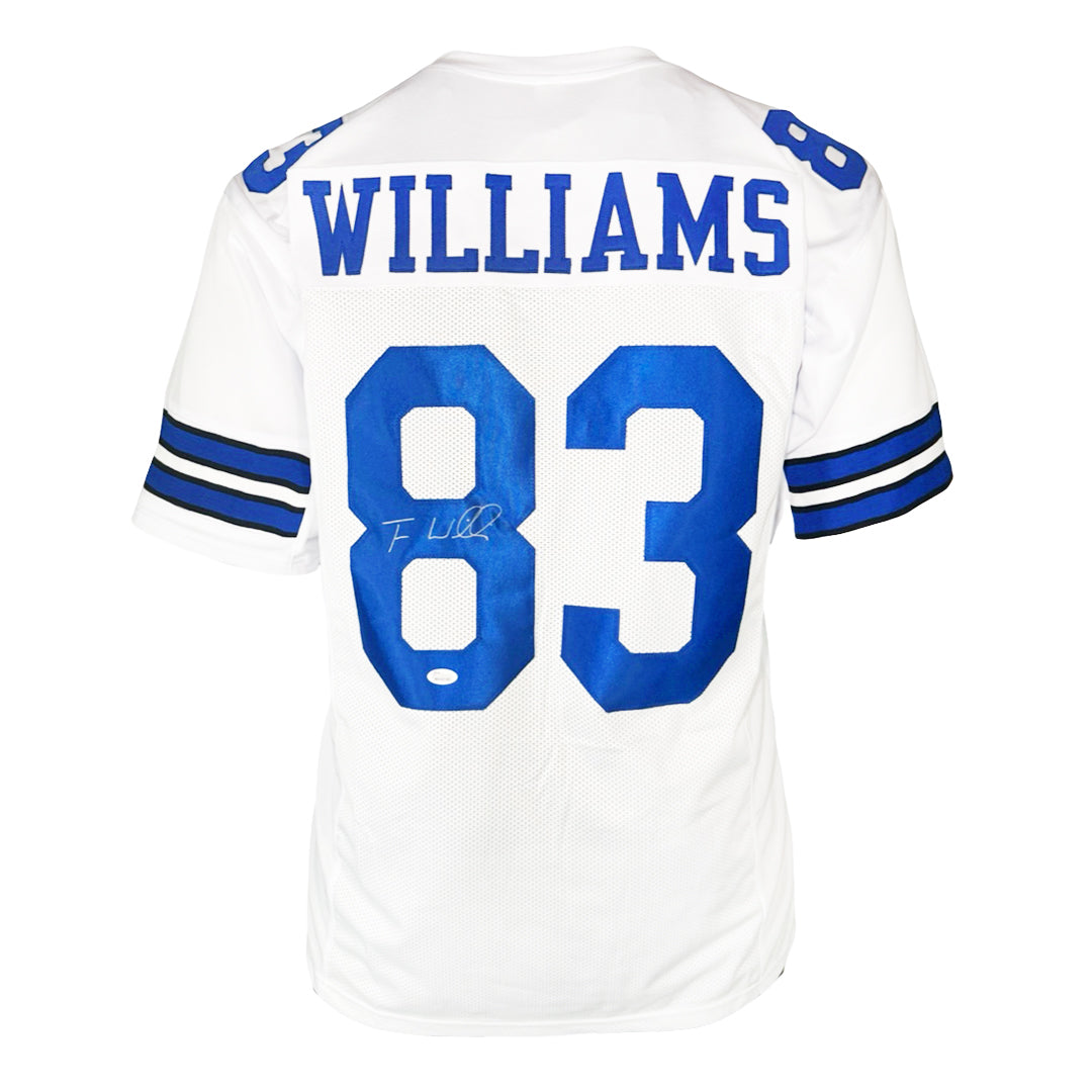 Terrance Williams Signed Dallas White Football Jersey (JSA)