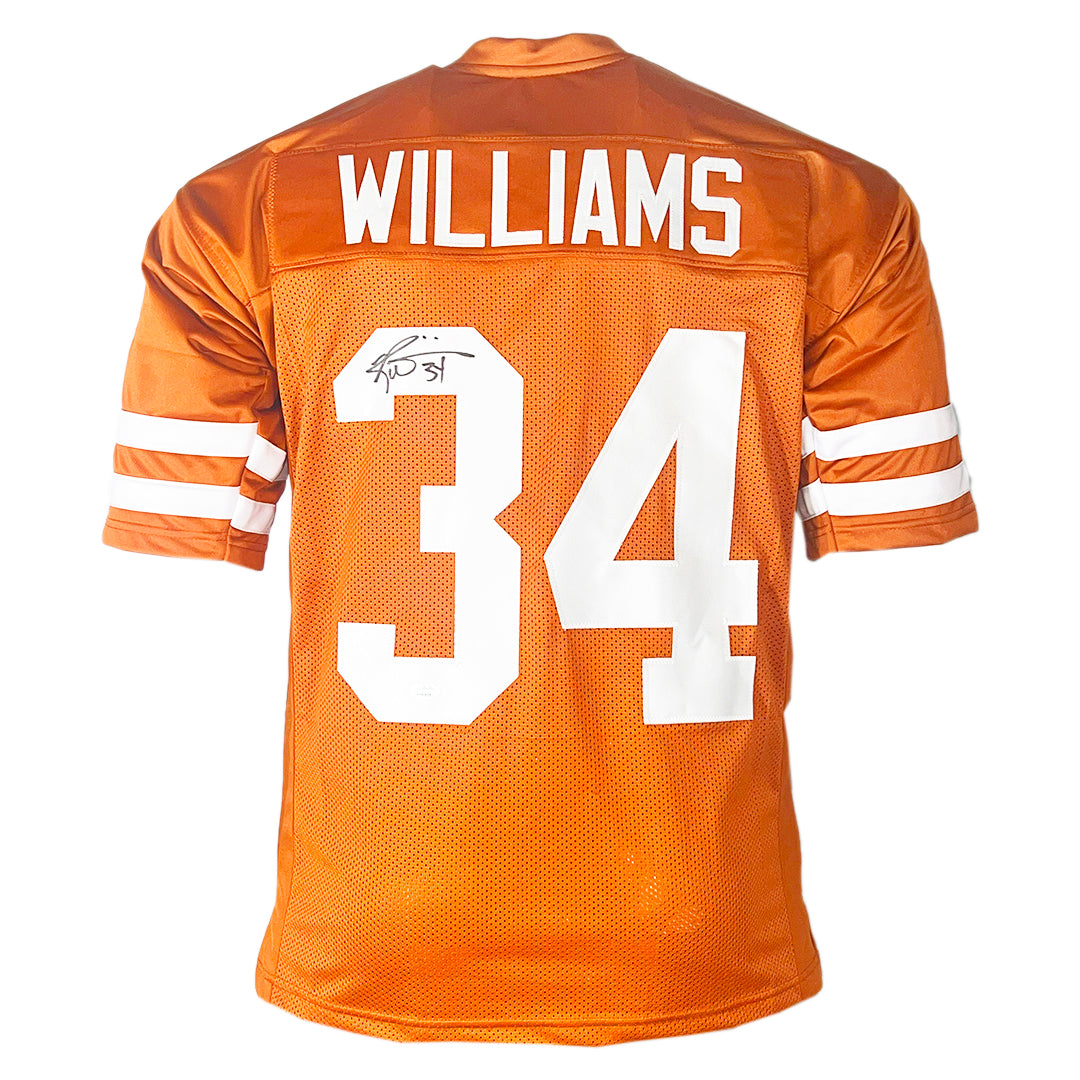 Ricky Williams Signed Signed on #3 Texas College Orange Football Jersey (JSA)
