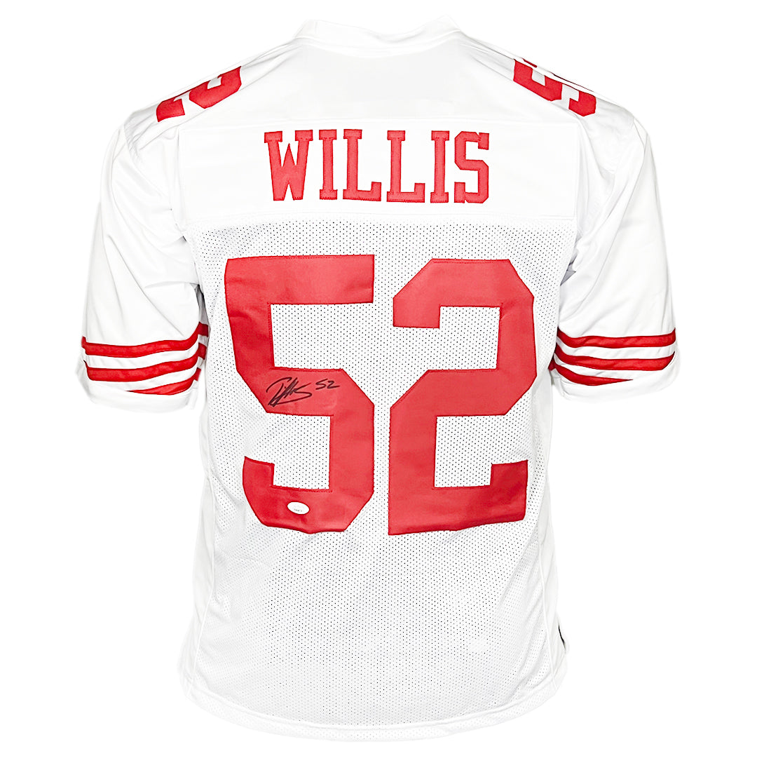 Patrick Willis Signed San Francisco White Football Jersey (Beckett)