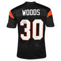 Ickey Woods Signed Cincinnati Pro Black Football Jersey (Beckett)