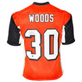 Ickey Woods Signed Cincinnati Orange Football Jersey (Beckett)