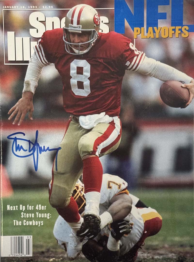 Steve Young Signed Sports Illustrated 1/18/1993 Issue (JSA)